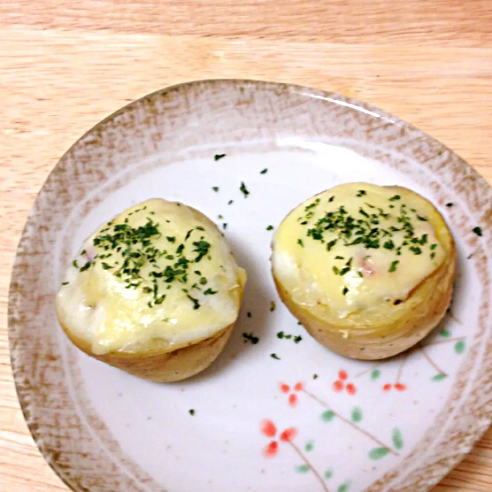 Snapdishの料理写真:ミニポテトカップ|あめりさん