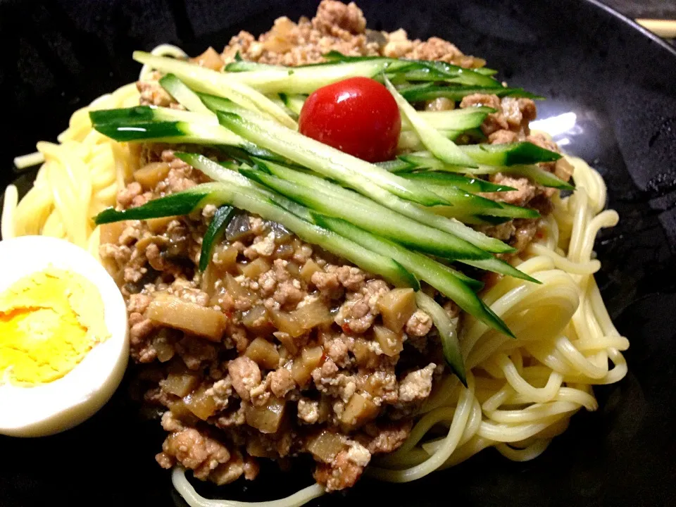 茄子と豆腐入りジャージャー麺|みぽさん