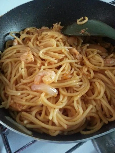 Snapdishの料理写真:Garlic Shrimp Spaghetti|Mrs BNazさん