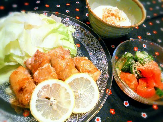 鶏ももレモン醤油ちょっとバター|ゆっきーさん