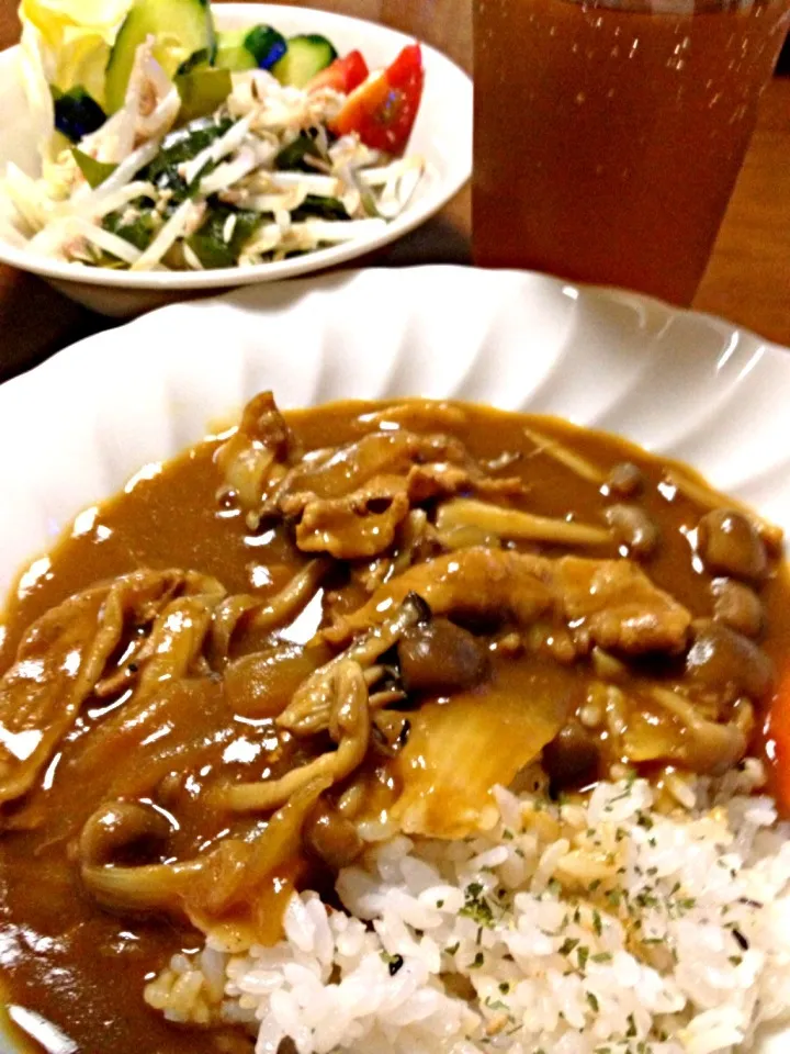 キノコカレー。|いちこさん