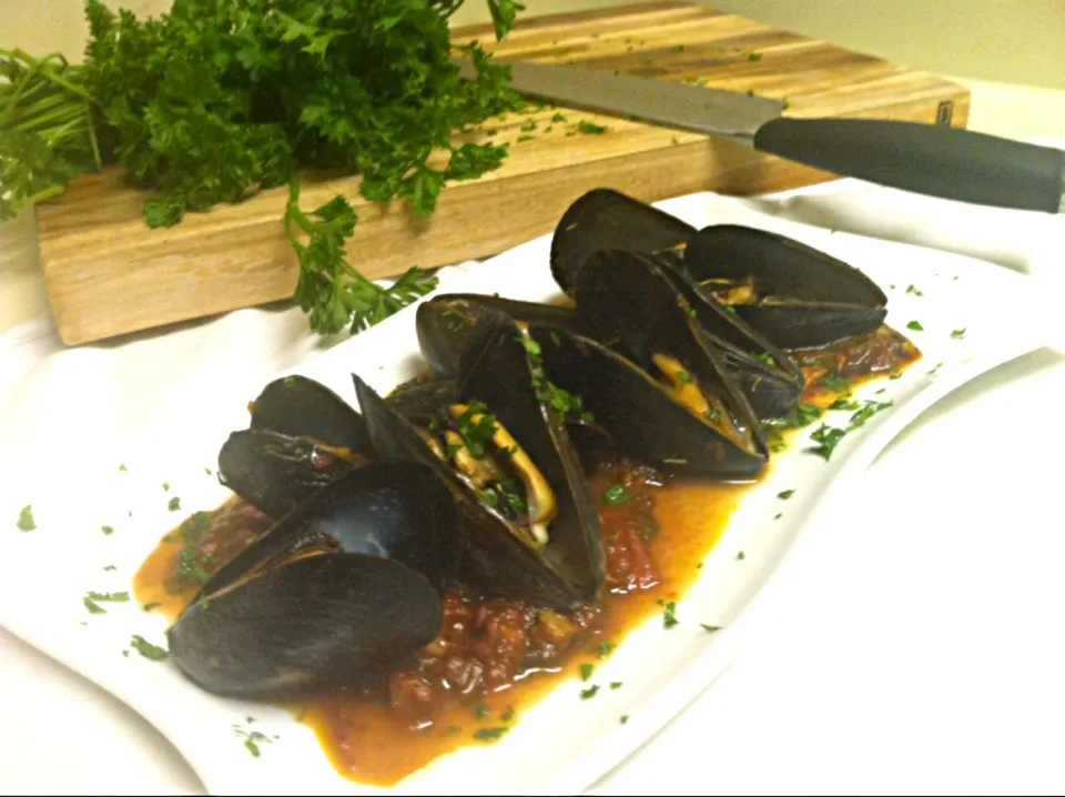 Mussels marinara. (Girlfriends dinner tonight)|Andrew C Messinaさん