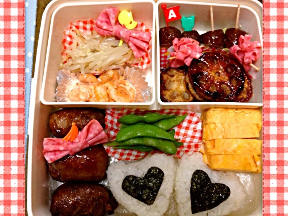 Snapdishの料理写真:娘が作ったデート弁当❤|mokotaさん