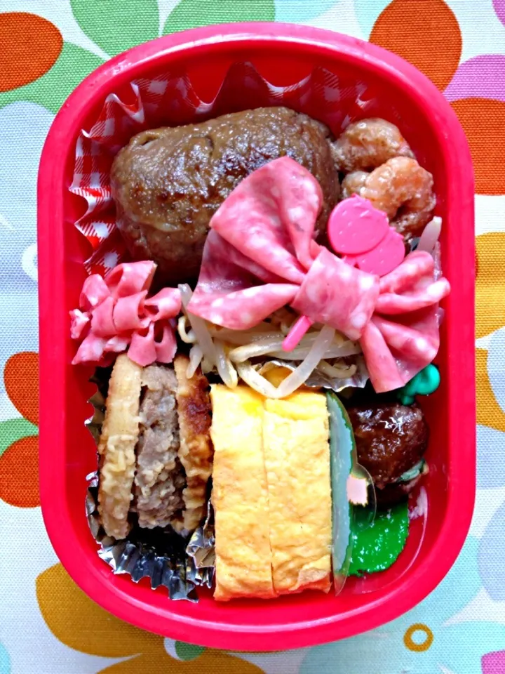 娘が作ってくれた私のお弁当♪|mokotaさん