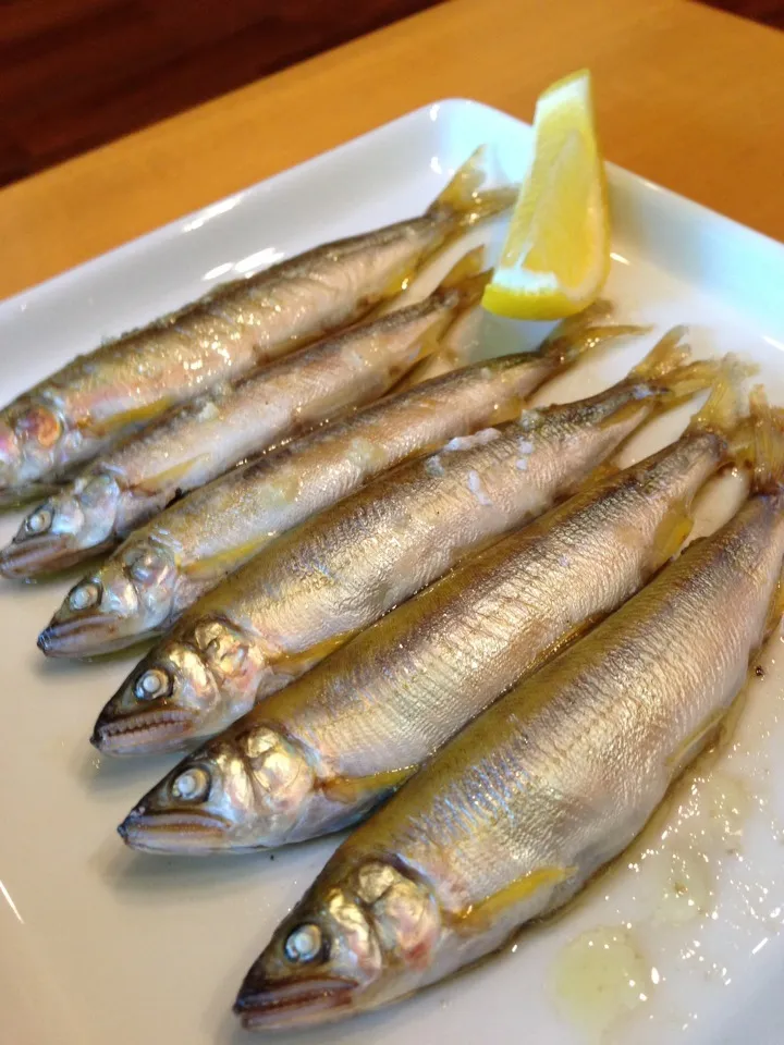 琵琶湖産小鮎オリーブオイル塩焼き|あきらさん