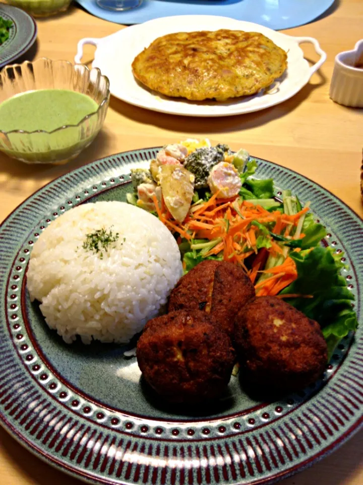 豆腐と鶏のナゲット ワンプレートで♪|ゆうさん