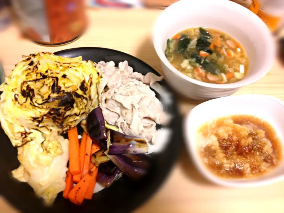 焼き野菜と春雨スープ|さやかさん