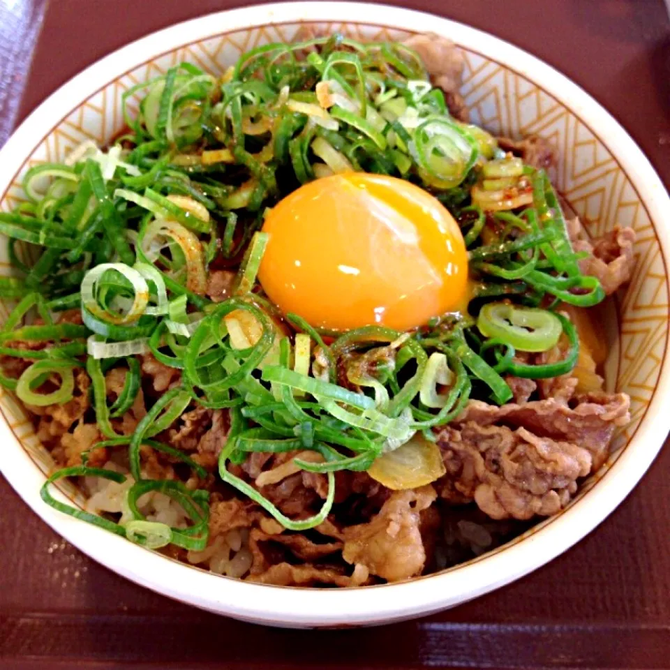 ねぎ玉牛丼！|オリオンさん