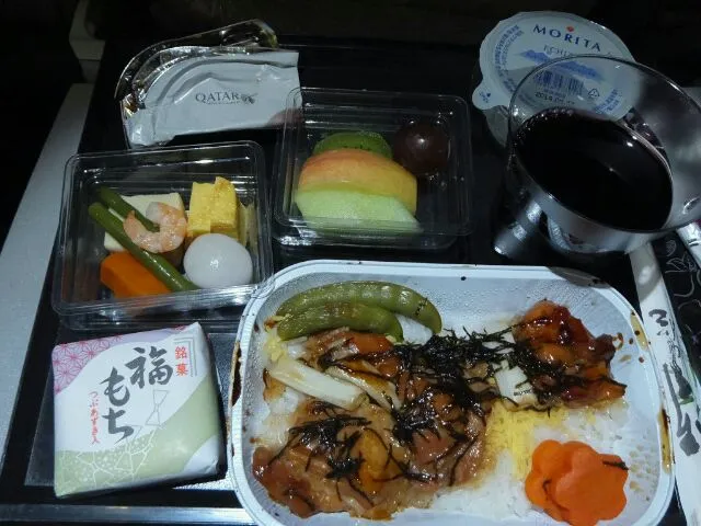 カタール航空機内食　関空→ドーハ軽食|離乳食完了期 1歳さん