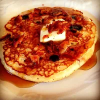 Blueberry & Crumbled Bacon Pancakes|ambaさん