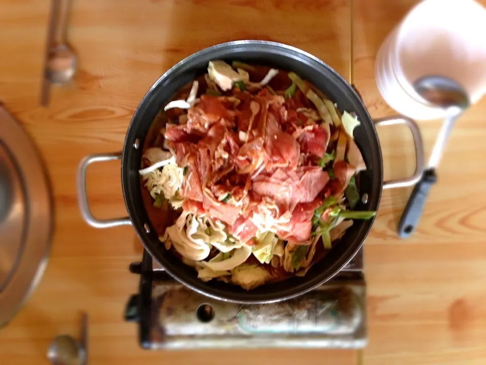 Shoyu pork hotpot.|해리さん