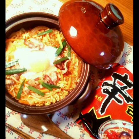 Snapdishの料理写真:激辛ラーメン「辛」☆|yokoさん