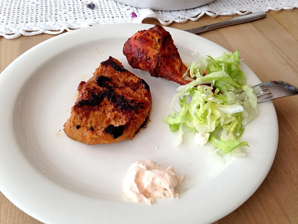 Smoky bbq chicken and caramel pork|Lenny Sparaさん