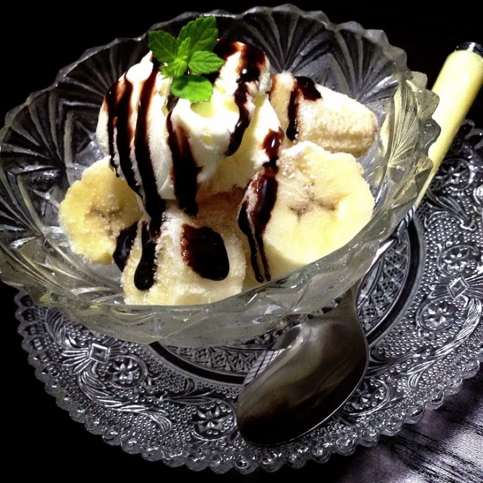 Simple parfait of a frozen banana|nori.co.jpさん