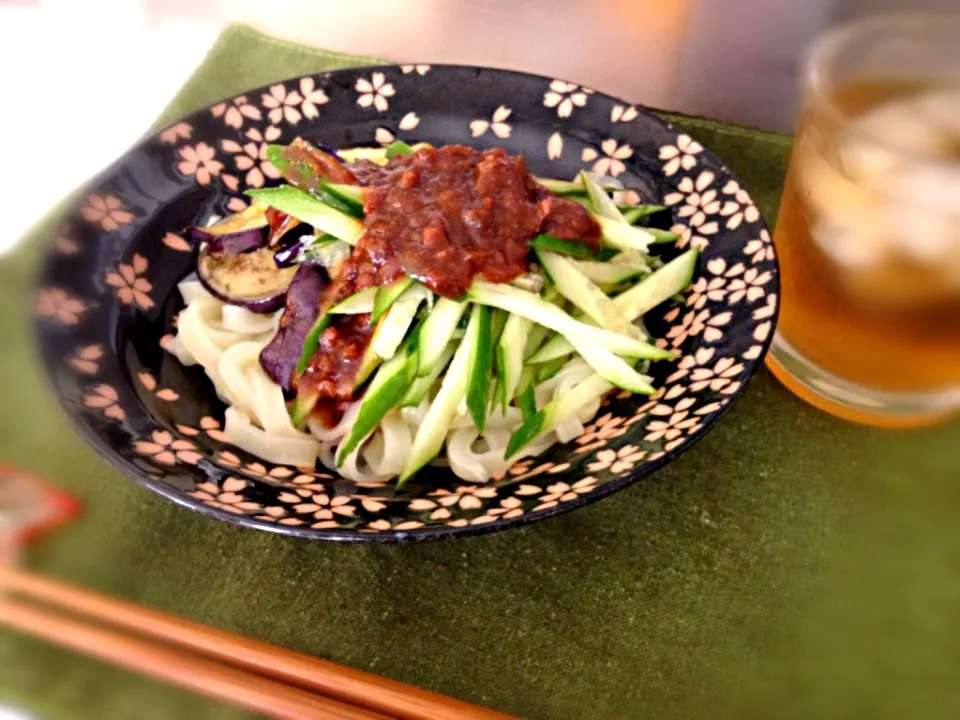 なす・きゅうりのジャージャー麺|あやさん