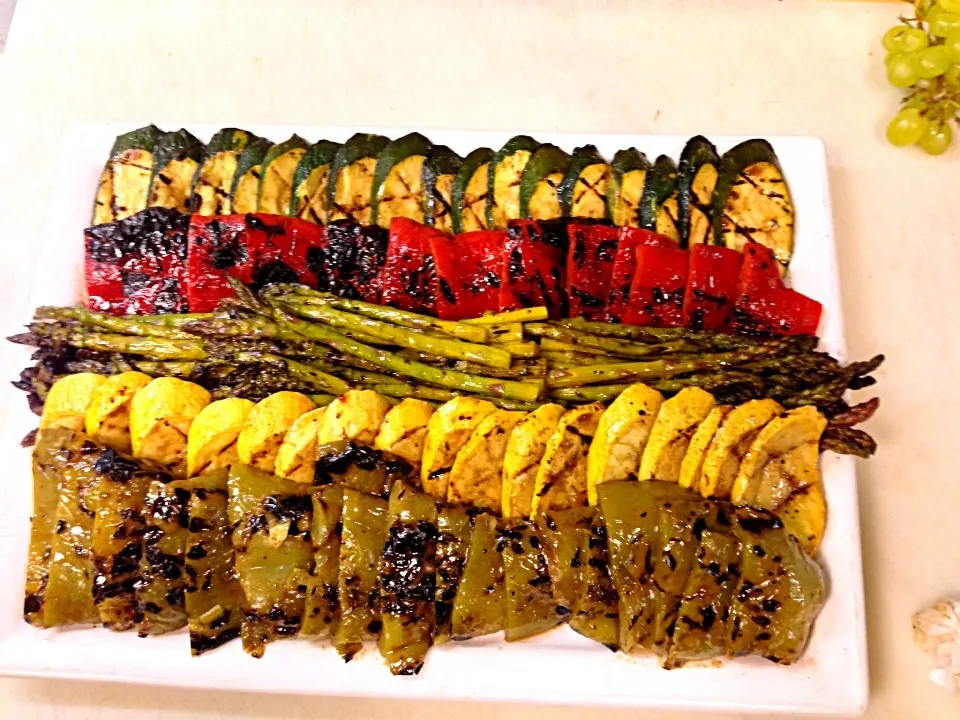 Marinated grilled veg. tray|emy savageさん