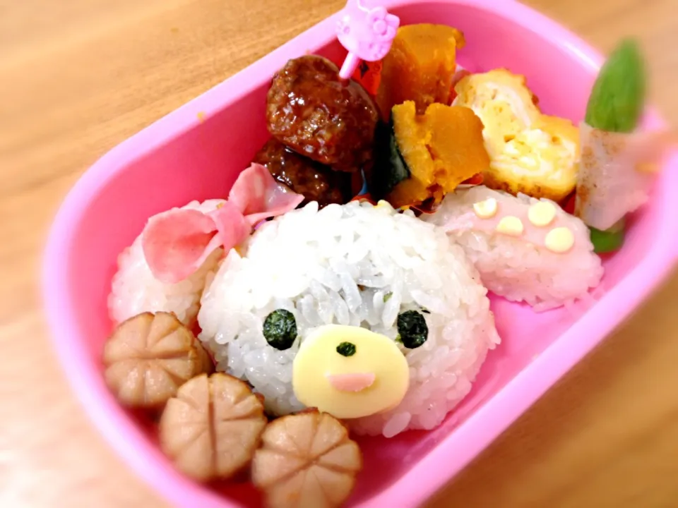 ぼんぼんリボンちゃん弁当|rikoさん