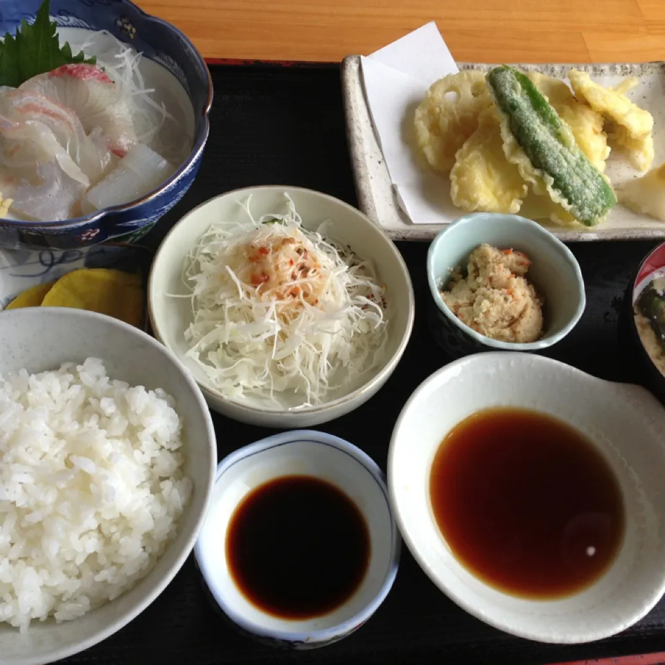 日替り定食⭐鯛の天ぷら|こうじさん