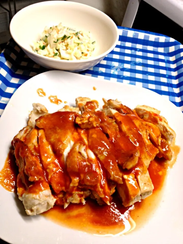 チキンステーキとコールスロー|ハルさん