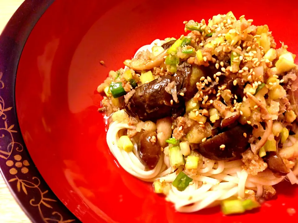 鶏と小茄子のおろし南蛮酢うどん|ユキさん