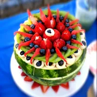 Watermelon with mixed fruit top|anna wongさん