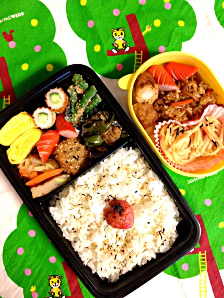 6/25旦那&チビのお弁当|ドナルドさん