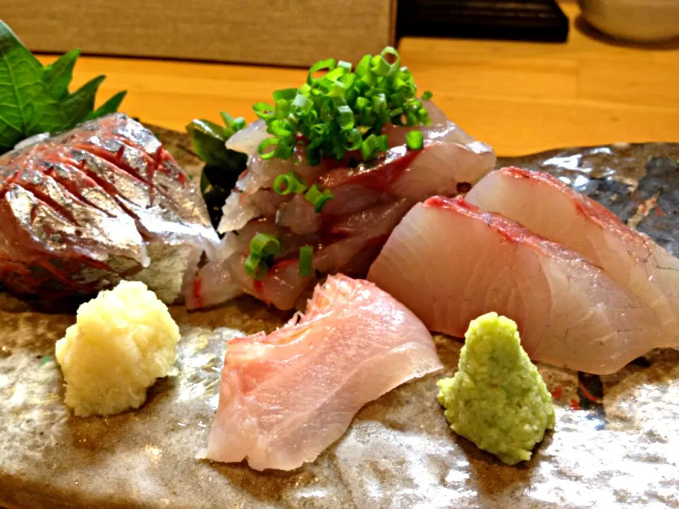 Sashimi of the horse mackerel|do dyuさん