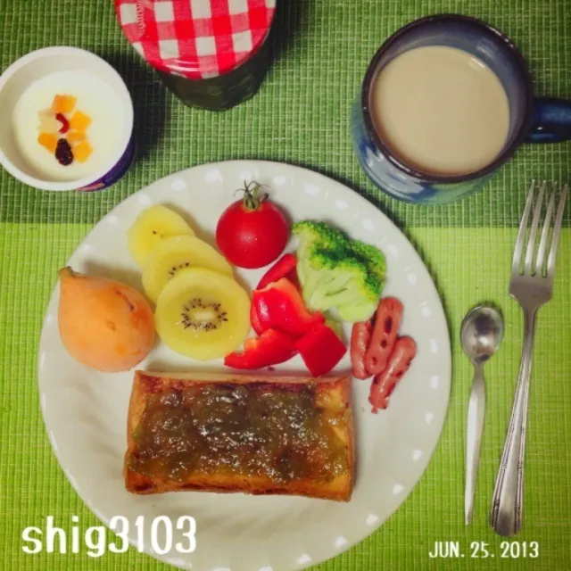 Snapdishの料理写真:⚐Today's Breakfast⚐|さと⋆さん