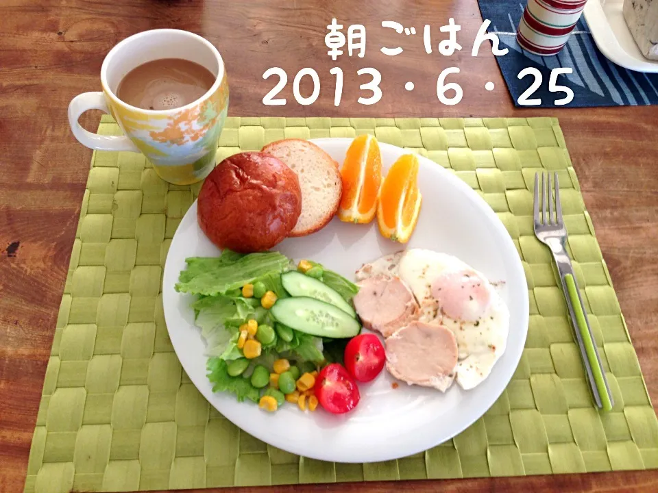 Snapdishの料理写真:朝ごはん 2013・6・25|ローゼルさん