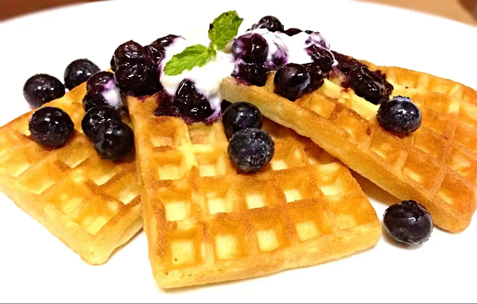 Blueberry Yogurt Waffle|Misstyさん