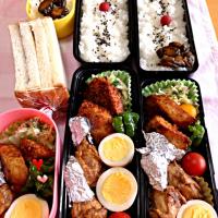 ３人弁当🐻🐰🐻