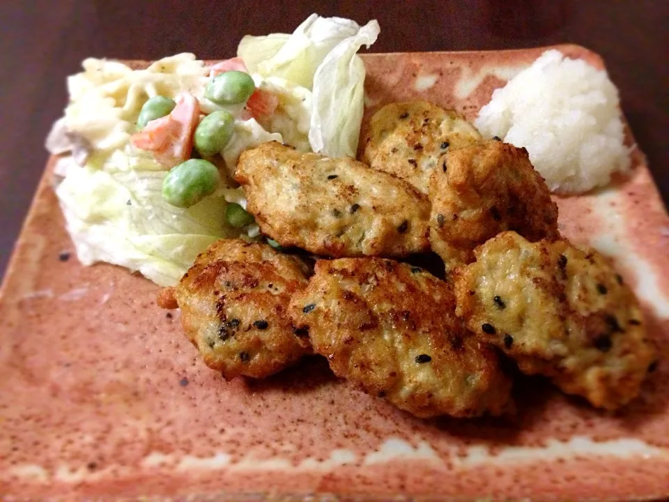 豆腐と蓮根と胡麻のチキンナゲット|alegriaさん