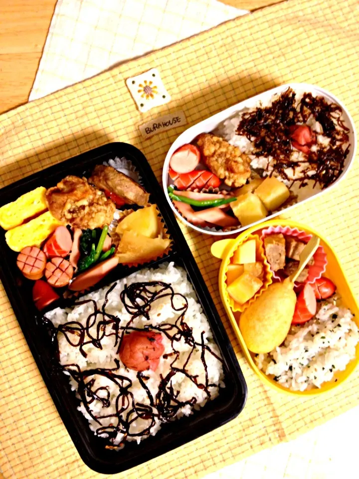 6/26旦那&チビ&私のお弁当|ドナルドさん