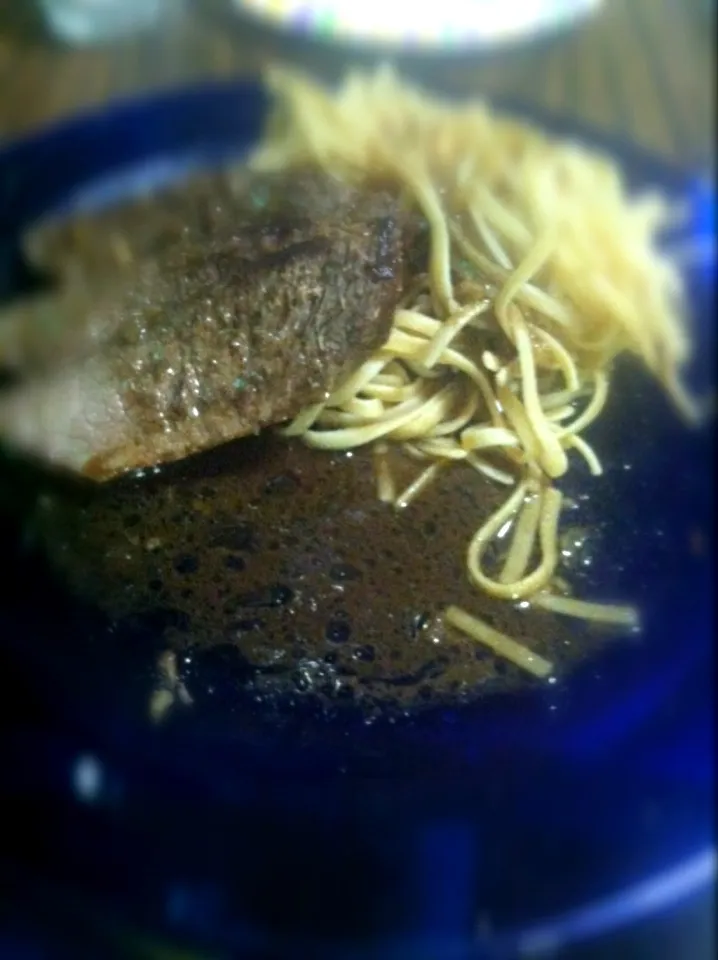 Snapdishの料理写真:Butter steak and pasta|Meagan Collinsさん