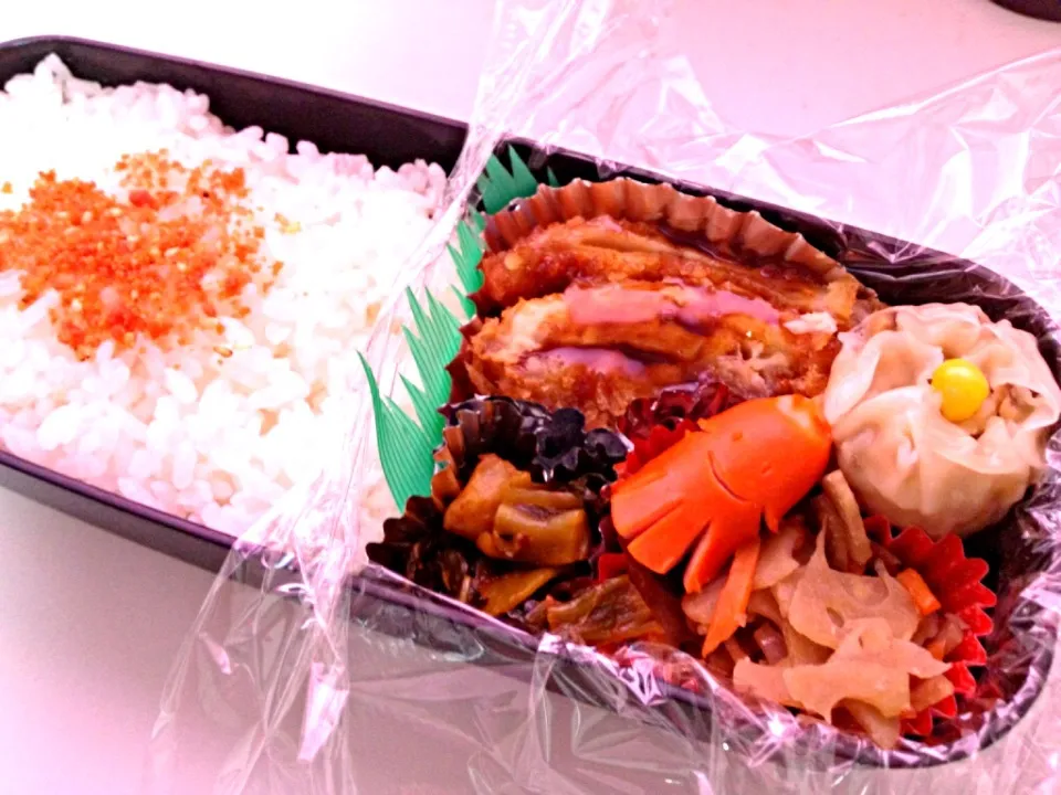 旦那ちゃまのお弁当『チーズ豚カツ弁当』|鈴木 美菜子さん