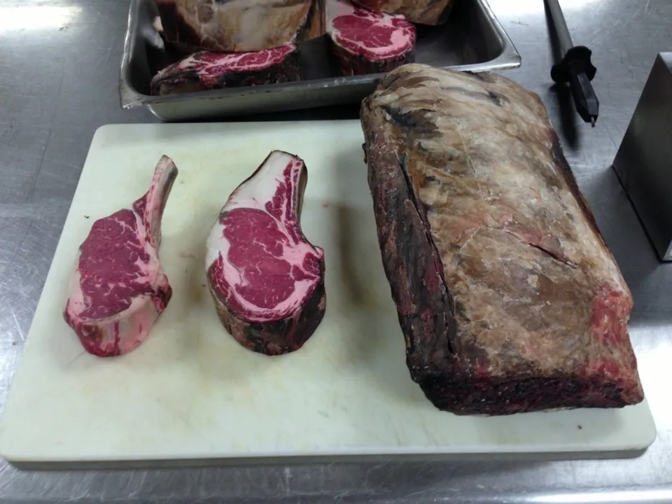 21 day in house dry aged cowboy chop ribeye.|joshua sayersさん