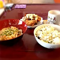 釜玉チーズうどん 豆腐だし丼|こうへいさん