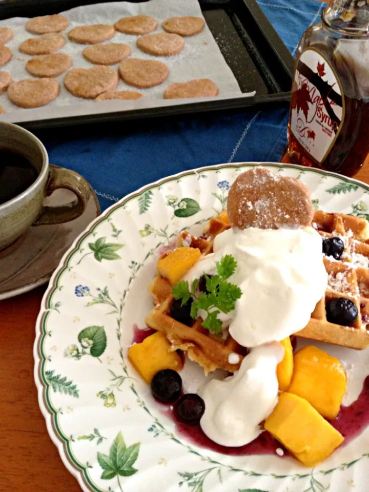 Snapdishの料理写真:ワッフルランチ🎵*\(^o^)/*|ハルさん