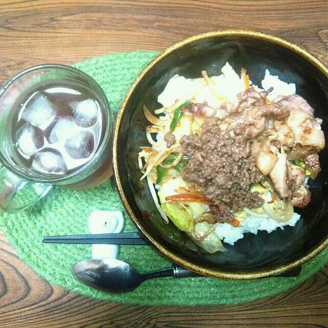 焼肉のタレ★ガッツリ丼(*ﾟ∀ﾟ)|みき🍴さん