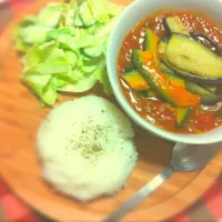 Snapdishの料理写真:夏野菜トマトカレー|かぱまなみさん