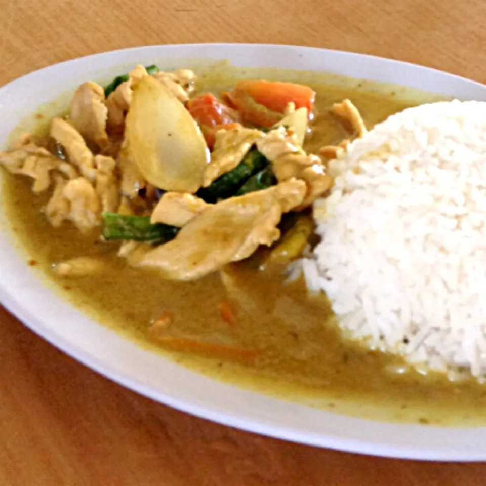 Green Curry Chicken Rice|angela angieさん