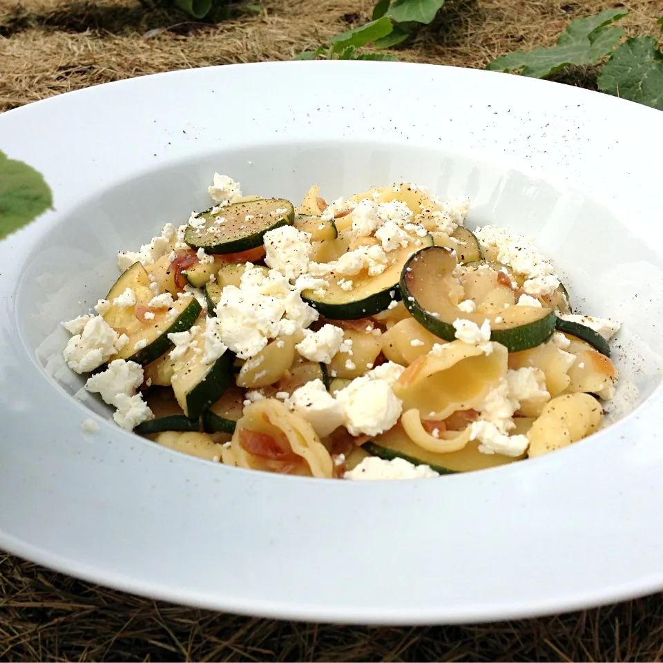 Zucchini, Feta Cheese Pasta|Patrikさん