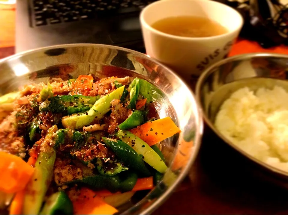 アスパラと甘長唐辛子のレンジアップ|Takaponさん