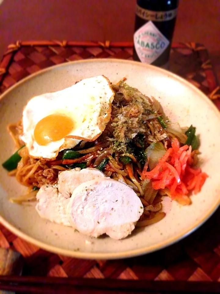 Midnight Fried Noodles🌙深夜食堂 焼きそば〜ん for Hubby|🌈Ami🍻さん