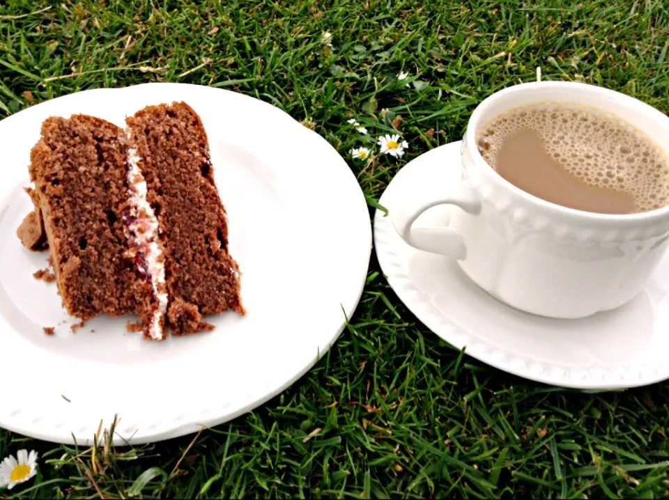 Tea time at my son's cricket game|kai's mummyさん