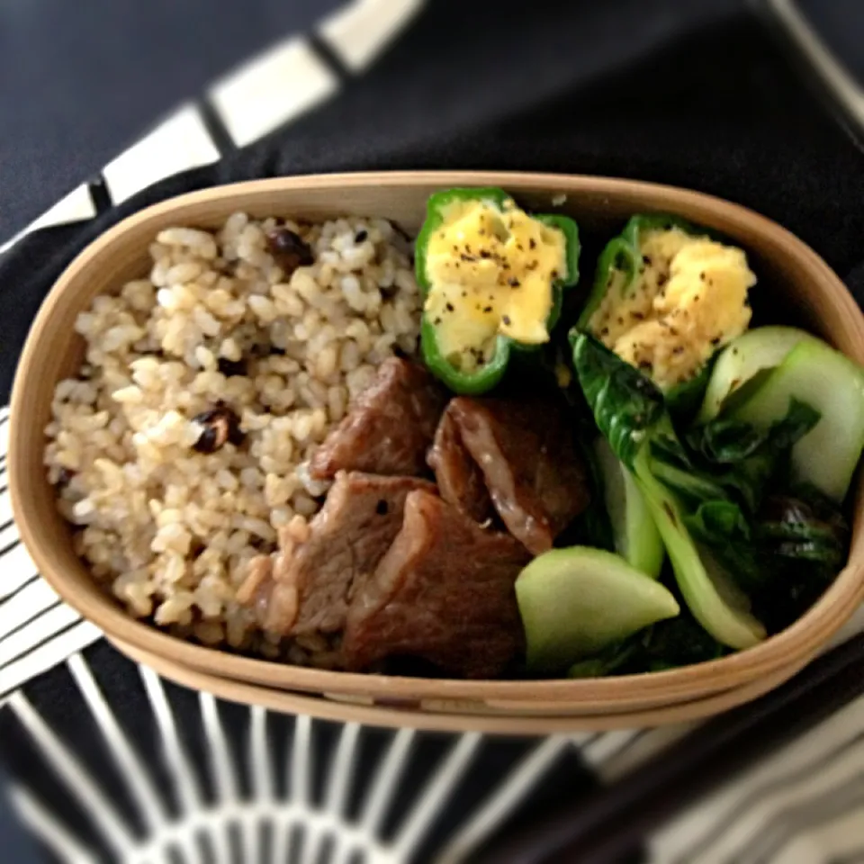 華やかさにかける弁当|おしおさん