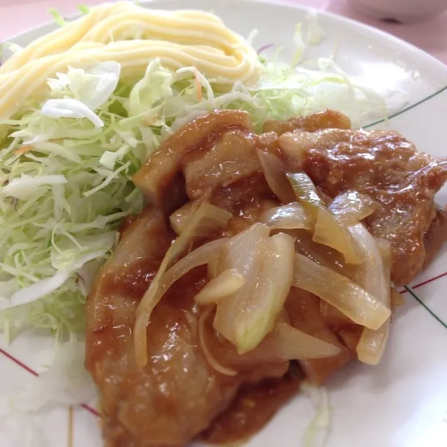 ポークジンジャー at 社員食堂|さるさん