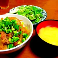 男のどんぶり定食|ぱしあぼむさん