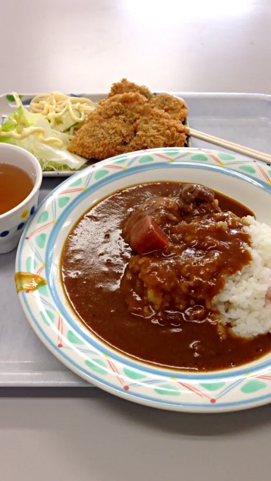 カレーとイワシフライ(^O^)／|すかラインさん