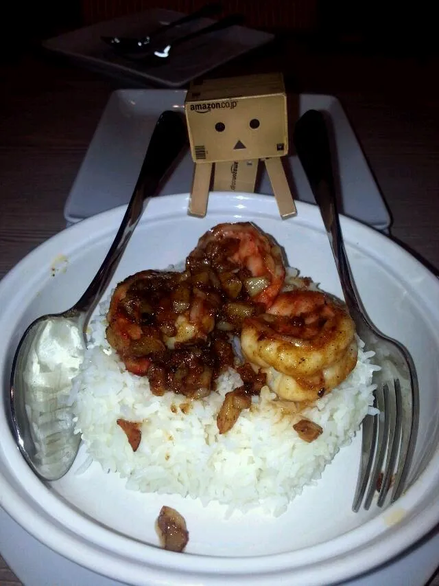 Snapdishの料理写真:Black pepper Garlic Shrimp|JJさん